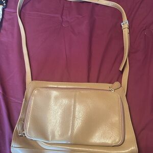 Tan Leather Crossbody Bag
